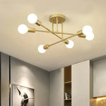 plafonnier led or noir moderne éclairage quotidien contemporain chambre salonSuspens fer flux lumineux minimaliste
