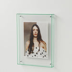 cadre photo moderne acrylique transparent visibles orange bleu vert rose marron minimalisteintérieurDecorationMuraleSalleAMainBureau