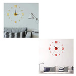 horloge murale moderne vert fluo rouge blanche dorée noire adhésive numérique salon chambre coucher