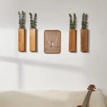 jardinière murale bois plantes vertes vase suspendu minimaliste support mural salon decoration