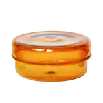 boîtes rangement verre transparentes modernes couleurs vert orange jaune rose clips papier respectueux environnement