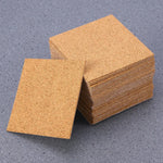 coasters marron clair texture naturelle adhésifs simples rustiques 10cm ronds carrés