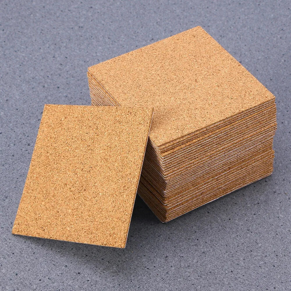 coasters marron clair texture naturelle adhésifs simples rustiques 10cm ronds carrés
