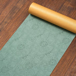 serviettes table chinoises classiques fleurées opaques bleu clair marine marronclair marronn foncé 150cm 200cm