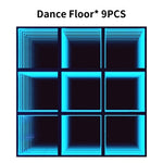 plancher danse led vert bleu multicolore effet lumière scène moderne pièces 25 pièces