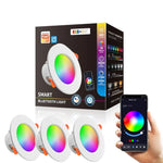 ampoule led intelligente 10w 15w blanc rgb cw tech app contrôle bluetooth voix