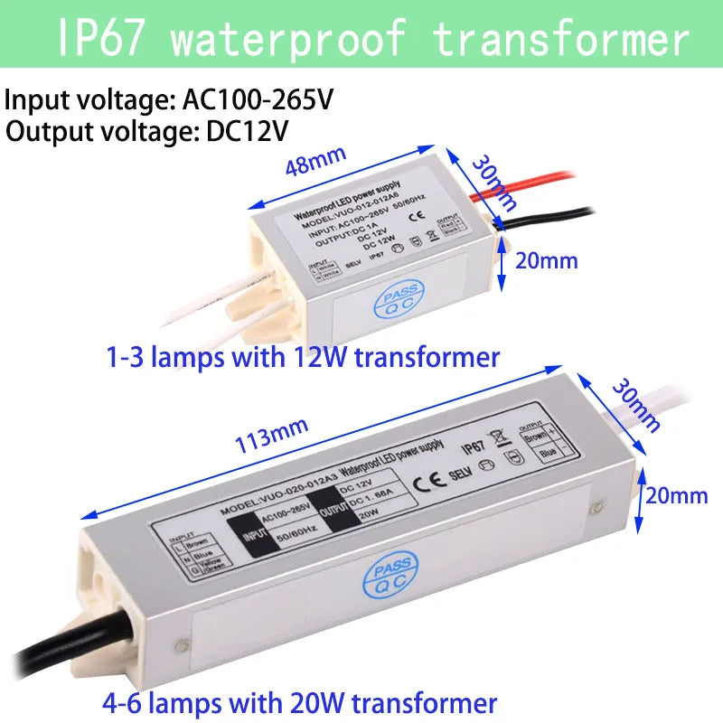 petit spot led rgb 12v dimmable transformateur télécommande intérieur moderne
