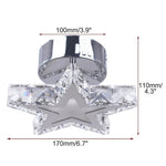 lampe étoile cristal led moderne transparent noire blanche