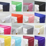 chemin table violet uni satin moderne décoration mariage fête anniversaire maison luxe chic