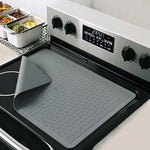 tapis protection silicone anti dérapant moderne gris texture points adhésif plaque cuisson