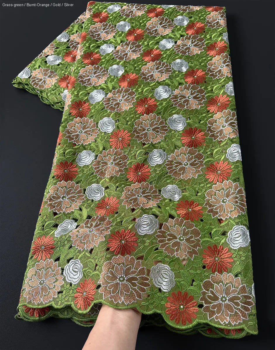 tissu dentelle fleurs beige doré vert bleu rose or blanc gris strass haut qualité