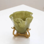 vases modernes rose vert olive mat opaques poignée serpents décoration table hydroponie