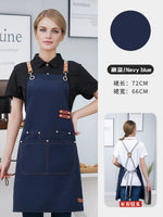 tablier cuisine marron vert beige uni classique poches boucles métalliques imperméable professionnel nettoyage
