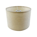abat jour lin beige gris classique opacité 26cm 19cm fixations anneaux métalliques