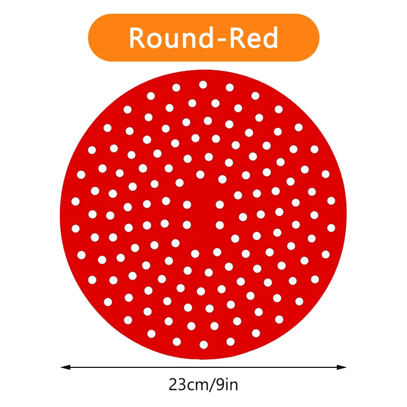 grilles cuisson friteuse air silicone antiadhésif rouge noir moderne cuisine vapeur