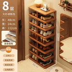 étagère chaussures moderne métal texture bois clair organisateur minimaliste gain place maison