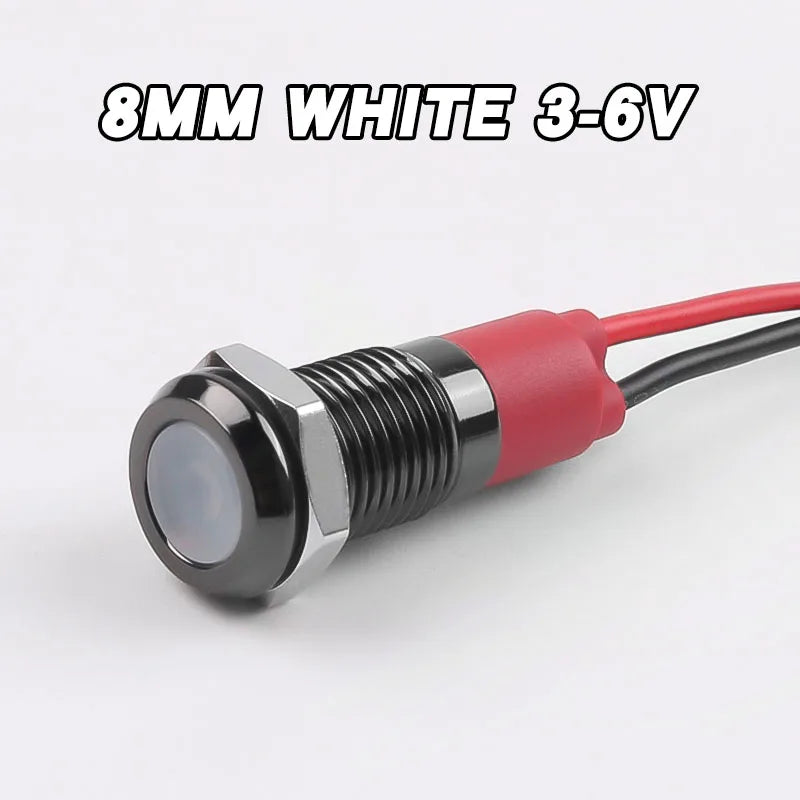 ampoules led 8mm rouge vert jaune bleu blanc étanches fil moderne