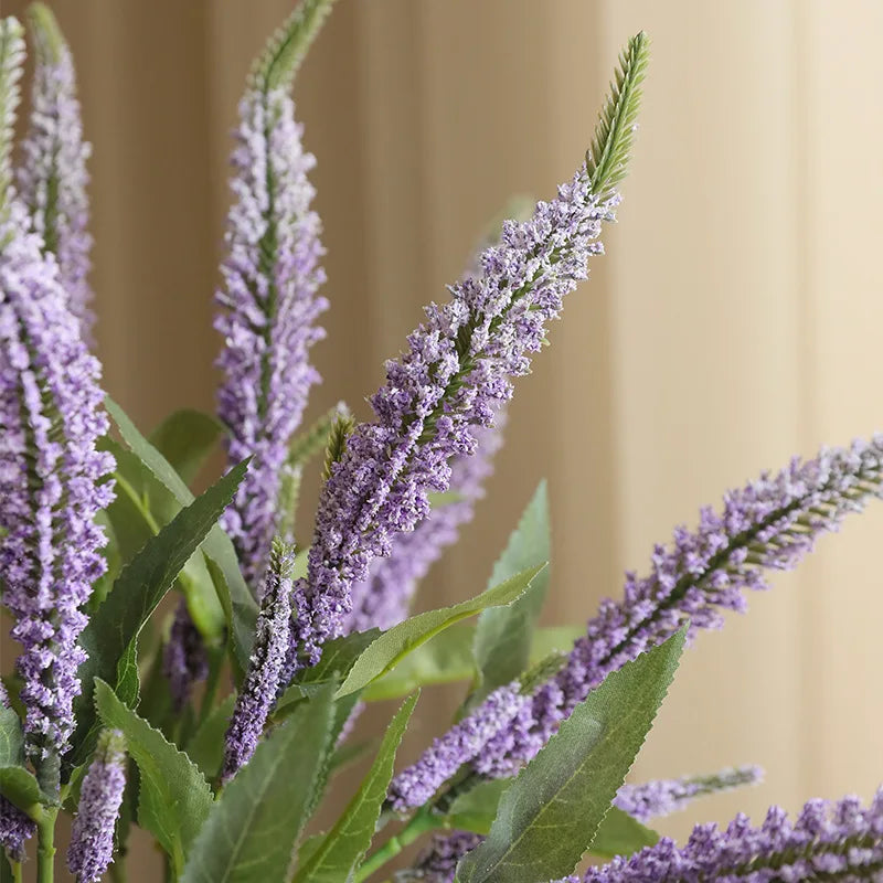 bouquet fleurs artificielles violettes vertes modernes decoration mariage anniversaire intérieur