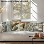 coussins tissés motifs noeuds verts blancs modernes non toxiques respectueux environnement 40x40cm 45x45cm 50x50cm