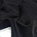 tissu coton noir texturé rayures verticales 145cm large décoration bricolage artisanal respirant plain