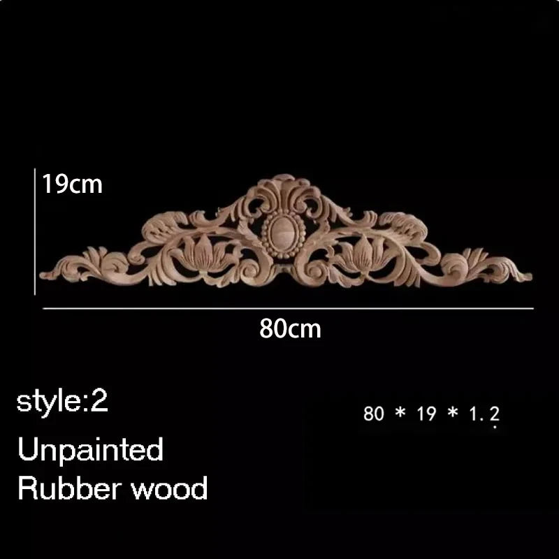 ornement decoratif bois fleur sculpte naturel classique baroque noel valentin mariage halloween pâques anniversaire