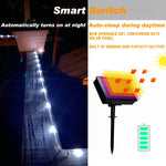 guirlande lumineuse solaire ip65 led blanc chaud moderne extérieure jardin décoration vacances filaments lumineux