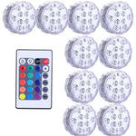 lampe led submersible transparente moderne points lumineux piscine decoration noel mariage
