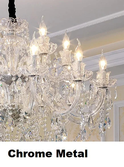 lampe table cristal transparent doré baroque ampoules filament visible 55cm 72cm