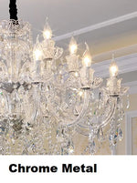 lampe table cristal transparent doré baroque ampoules filament visible 55cm 72cm