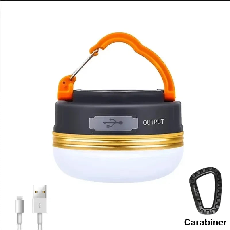 lampe camping portable transparente moderne noire blanche crochet métallique éclairage extérieur intérieururgence led rechargeable
