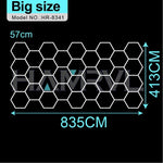 tube led blanc hexagonal moderne adhésif flux lumineux 2000 82000 121v 240v