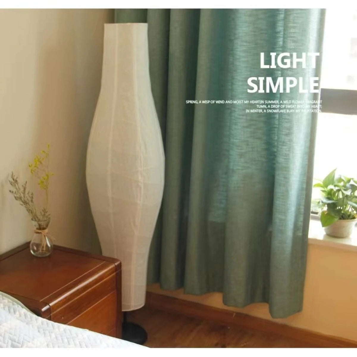 abat jour lampe sol blanc texture moderne minimaliste contemporain chambre salon fixe