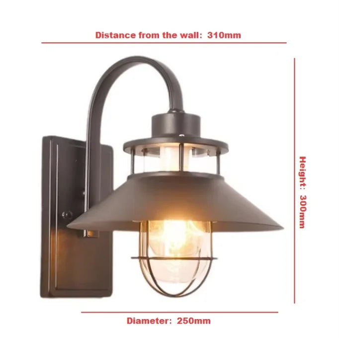 lampe murale vintage bronze mat éclairage extérieur détecteur mouvement ip44 led