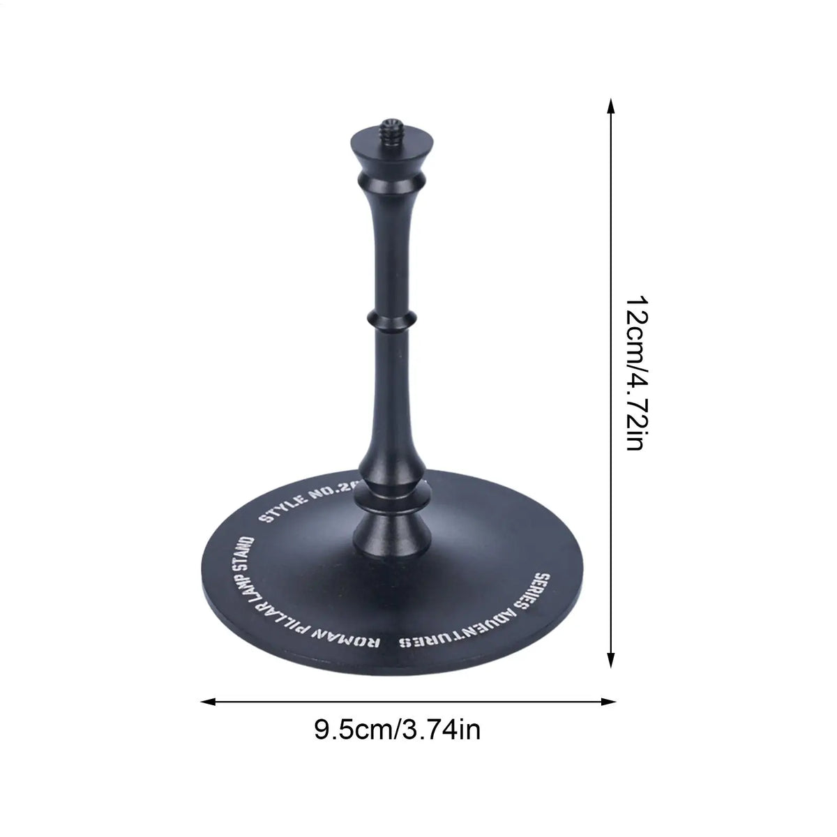 lampe table moderne argent noir abat jour vis fixation base solideextérieur