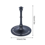 lampe table moderne argent noir abat jour vis fixation base solideextérieur
