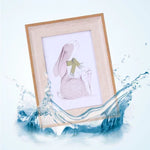cadre photo bois naturel rustique classique support table salon chambre