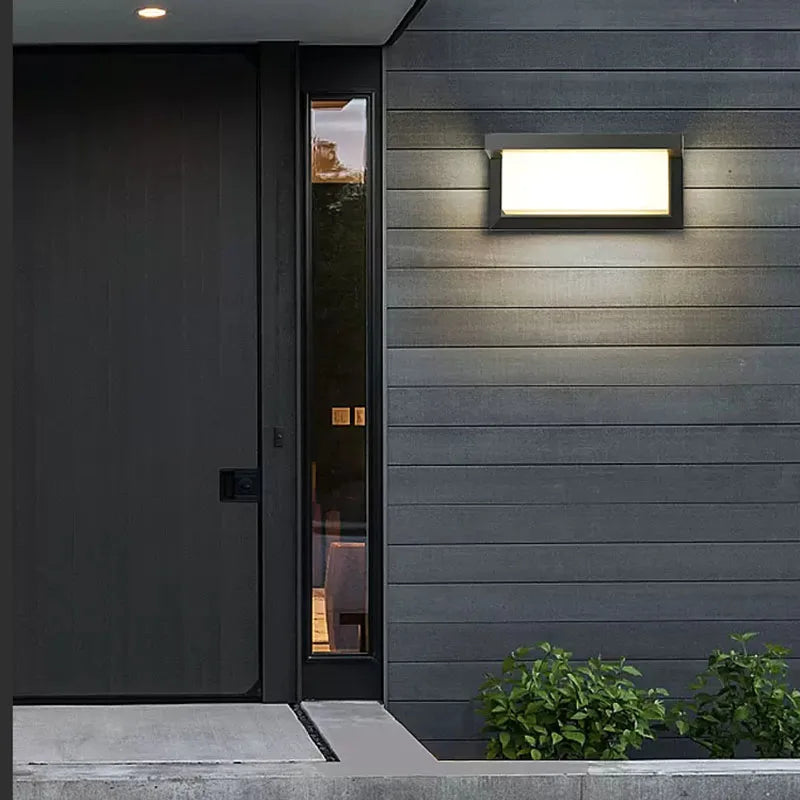 Applique murale LED extérieure en aluminium pour jardin