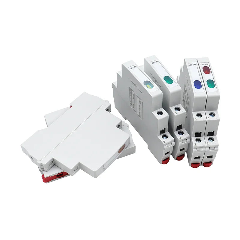 interrupteur électrique moderne blanc rouge flux lumineux faible tension 220v alternatif