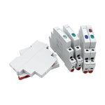 interrupteur électrique moderne blanc rouge flux lumineux faible tension 220v alternatif