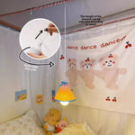 lampe pendante rouge blanche bleue carreaux pinocchio ours kirby chambre étudiant