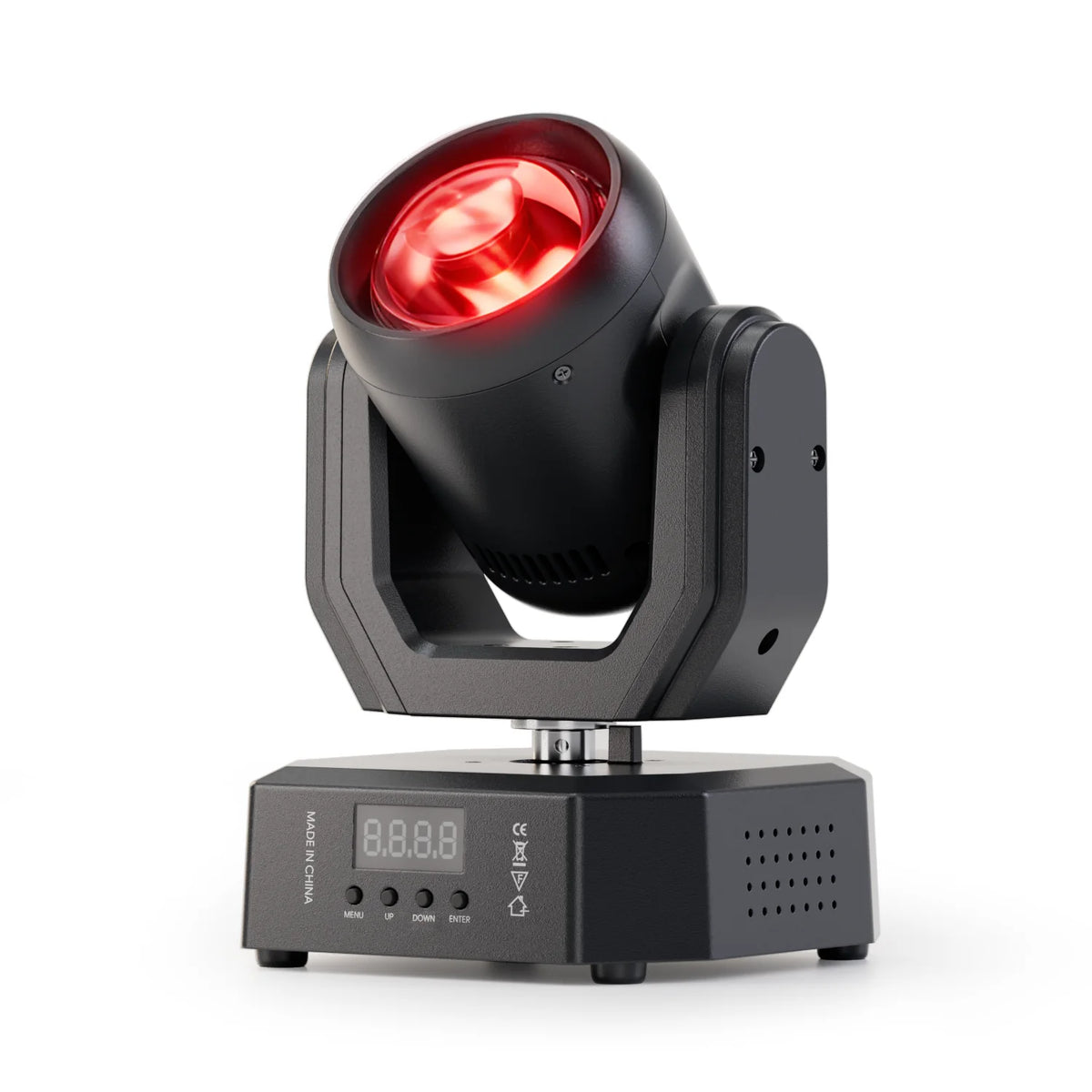 projecteur led noir moderne dmx affichage numerique ports dmx scènes dj discothèque