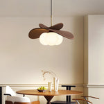 suspension lumineuse moderne marron foncé globe opaque scandinave chambre salon