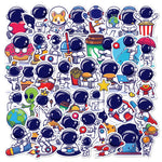 stickers cartoon astronautes planètes étoiles décoration diy carnet notes skateboard enfants adolescents
