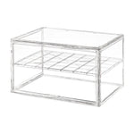 boîte rangement transparente grande taille collection figurines ours peluche voitures sport miniatures