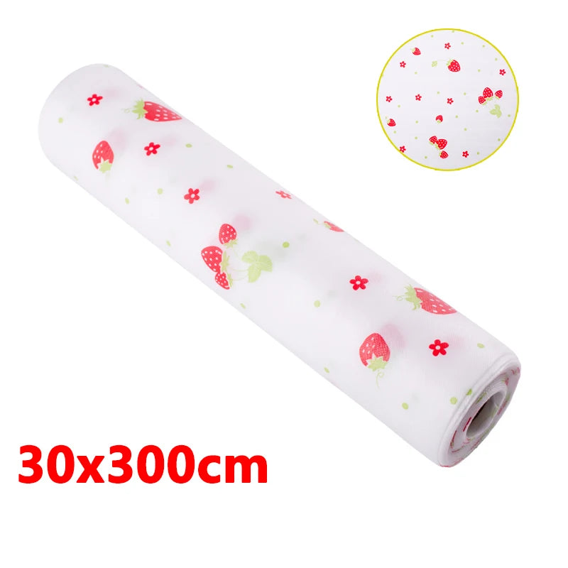 tapis table réutilisable adhésif moderne points colorés blanc rose vert rouge 30x300cm