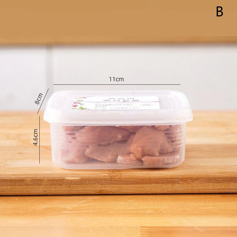 boîtes conservation alimentaires transparentes modernes poignées étiquettes fruits légumes viandes