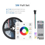 Ruban led 60 diodes rgb adhésif contrôle rf moderne chevaux multicolore