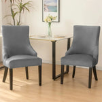 housse chaise velours gris moderne adhésive polyeste protection événementière banquet mariage