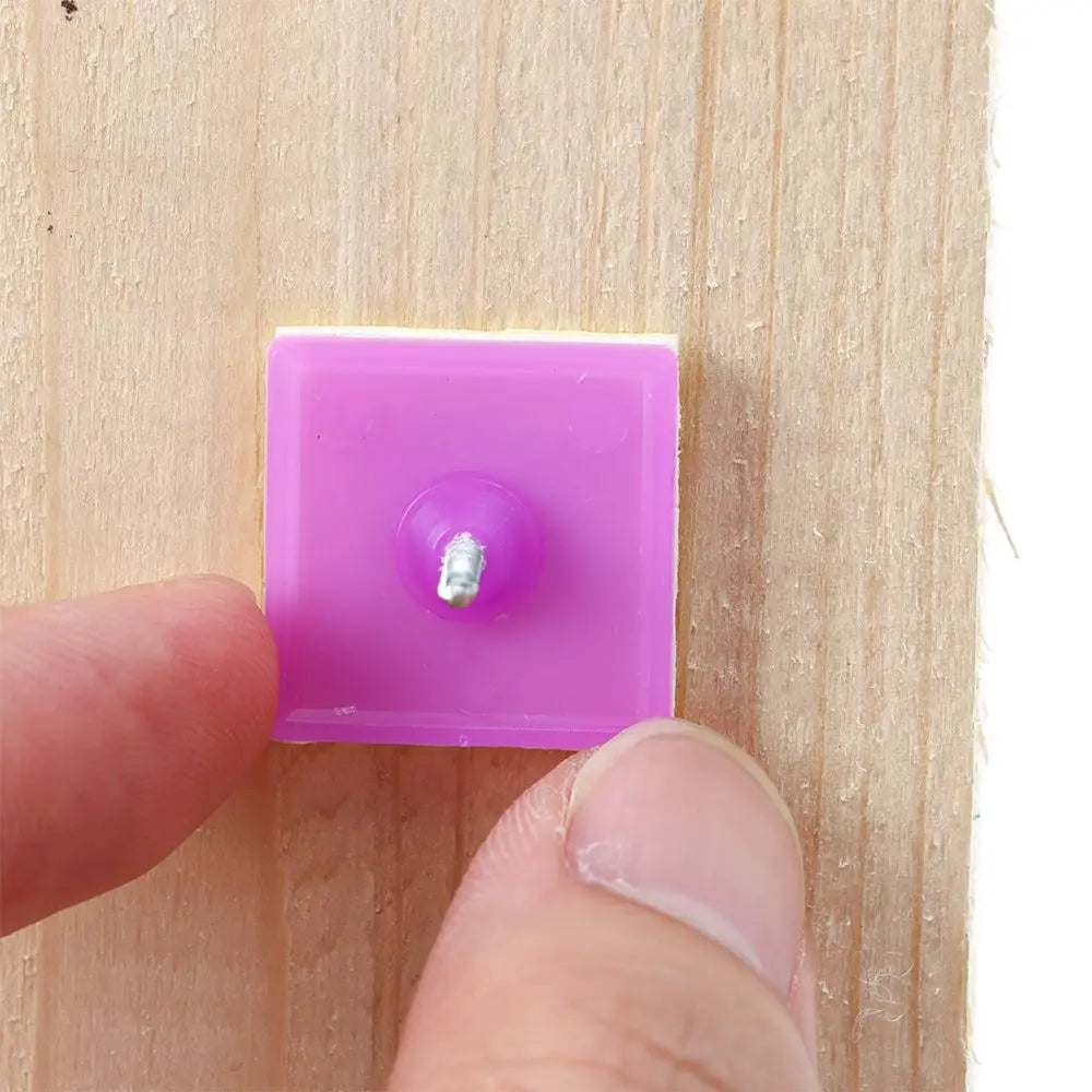 Clips adhésifs porte grillage violet bleu moderne 2cm 2cm fixations