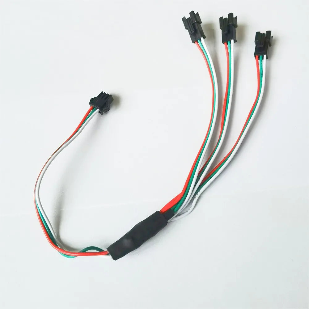 connecteur ruban led rouge vert blanc noir jst sm 3p fil cuivre cable different